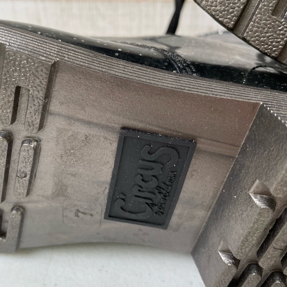 Black Glitter Boots - Picture 7 of 8